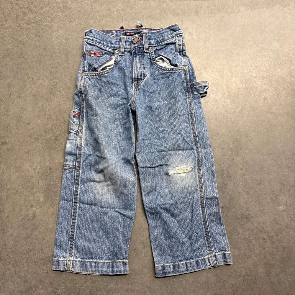 Bugle Boy Jean Company Kids Carpenter Jeans‎ Blue Denim Size 5R 106636